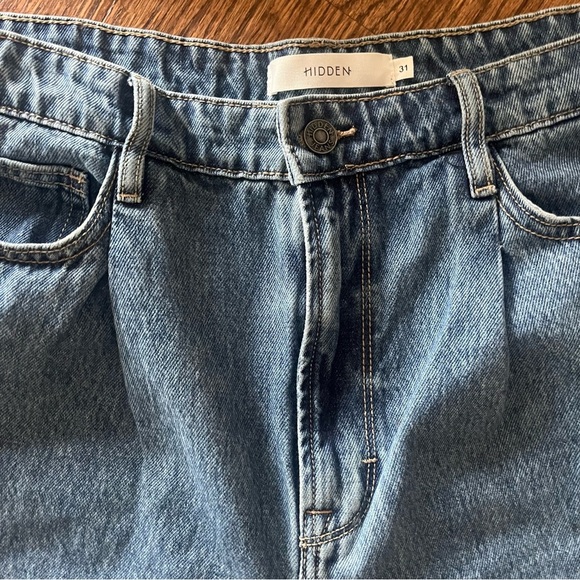 Hidden Jeans Women’s Zoey Mom Tapered Blue Denim – Size 31 - Picture 7 of 10